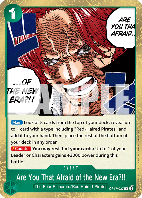 Are You That Afraid of the New Era?!! (OP17-037)