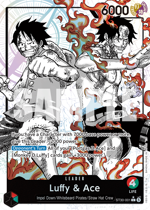 Luffy & Ace card art