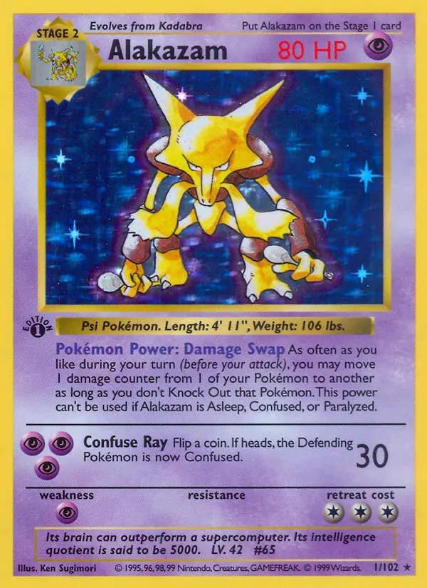 Alakazam, first edition holofoil (base1-1_1eh)