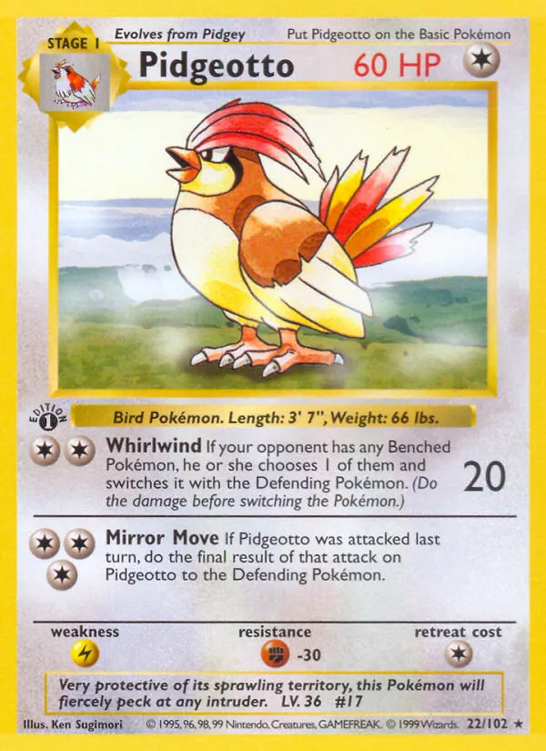 Pidgeotto, normal (base1-22)