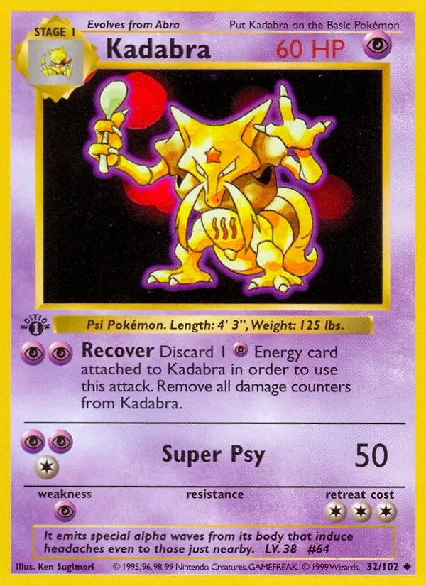Kadabra, normal (base1-32)