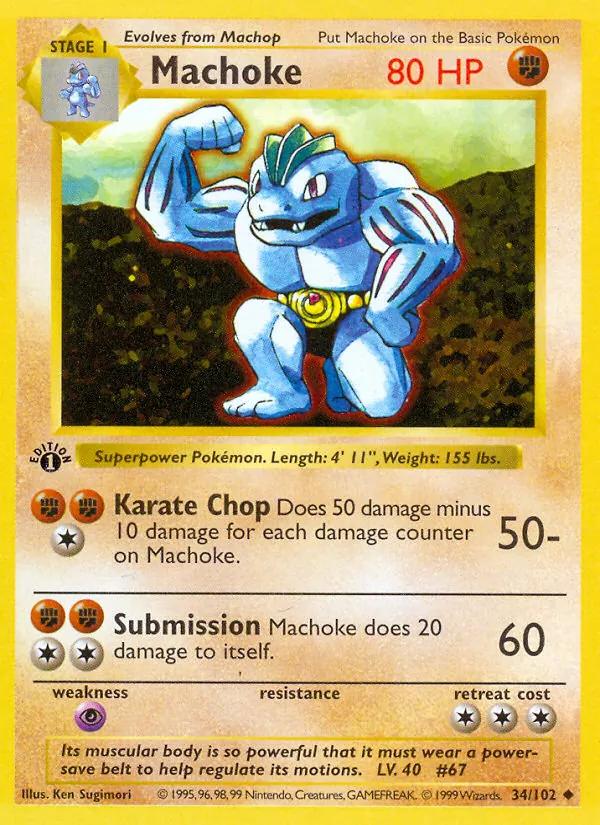 Machoke, normal (base1-34)