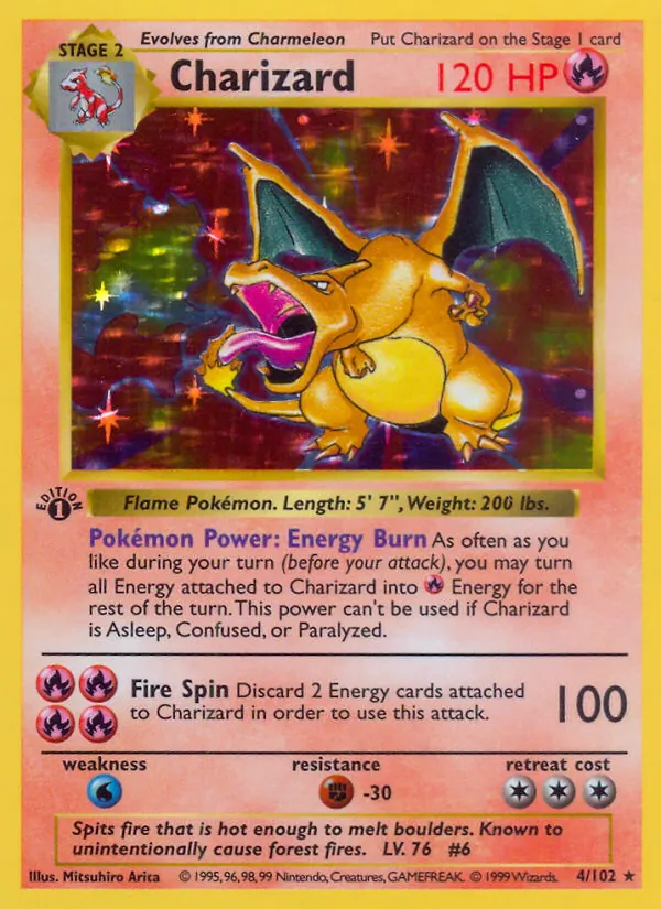 Charizard, first edition holofoil (base1-4_1eh)