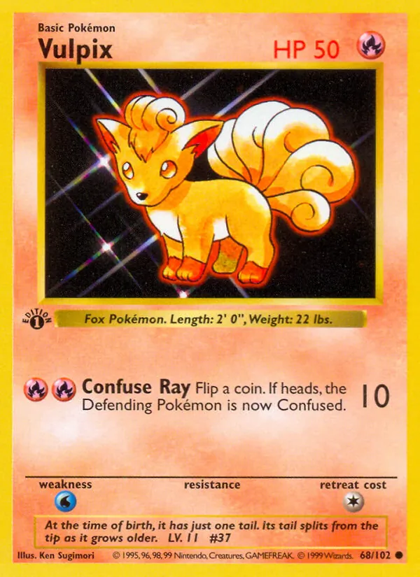 Vulpix, normal (base1-68)