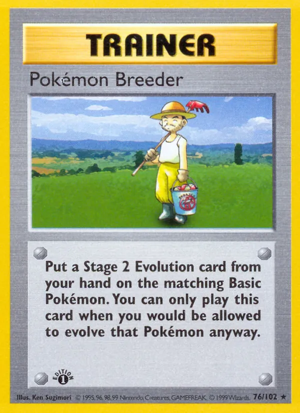 Pokémon Breeder, normal (base1-76)
