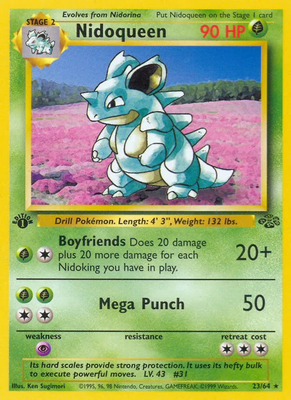 Nidoqueen, first edition (base2-23_1e)
