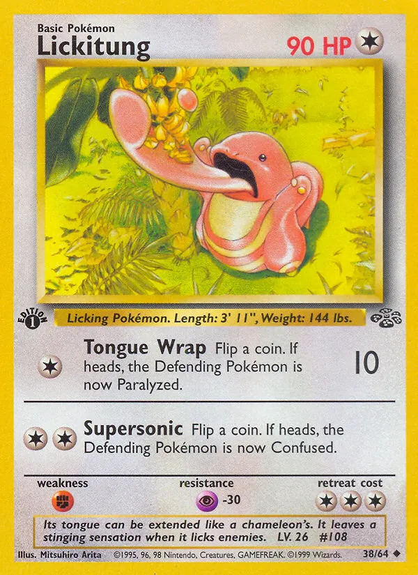 Lickitung, first edition (base2-38_1e)
