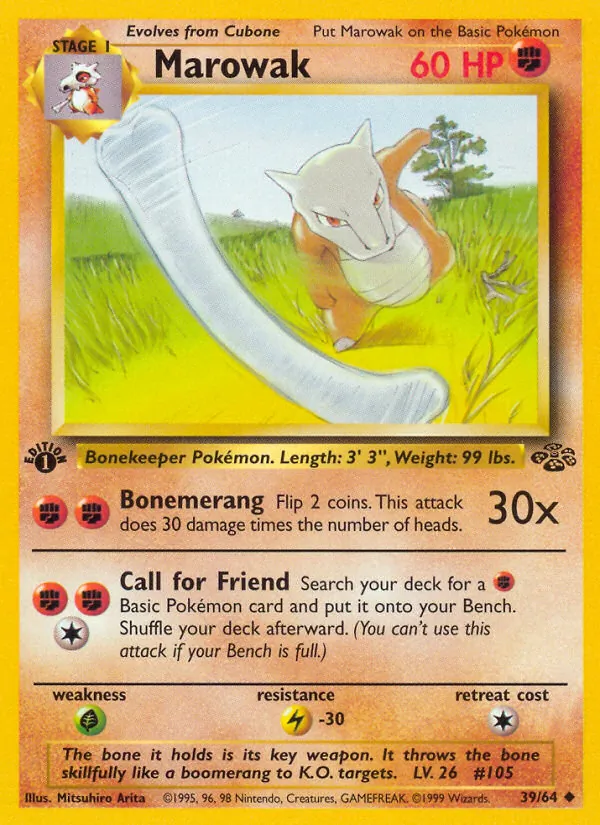 Marowak, first edition (base2-39_1e)