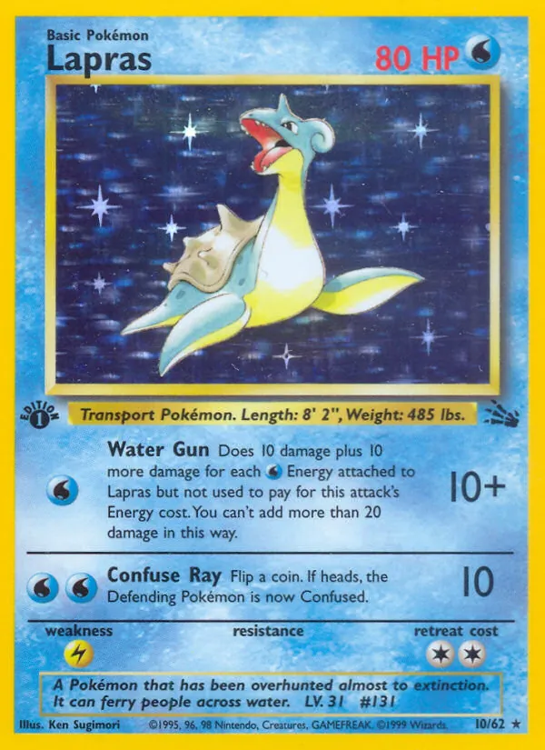 Lapras, first edition holofoil (base3-10_1eh)