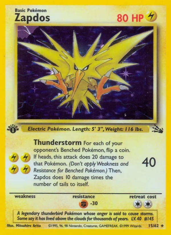 Zapdos, first edition holofoil (base3-15_1eh)