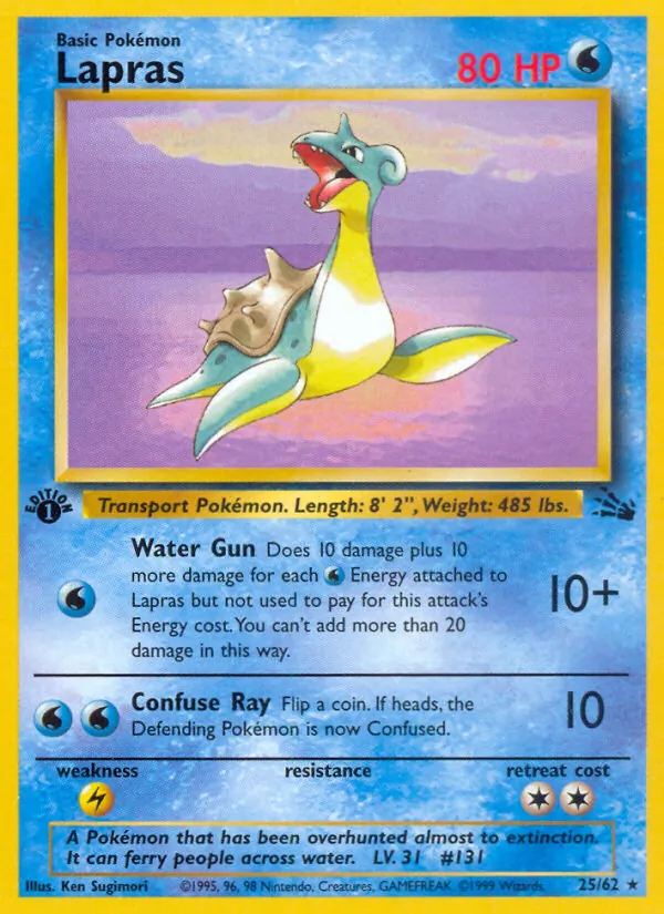 Lapras, first edition (base3-25_1e)