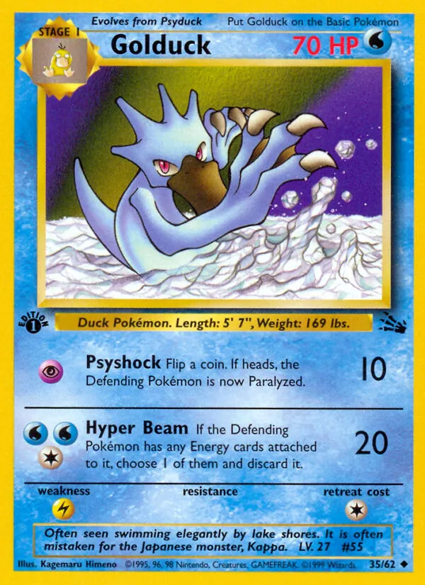 Golduck, first edition (base3-35_1e)