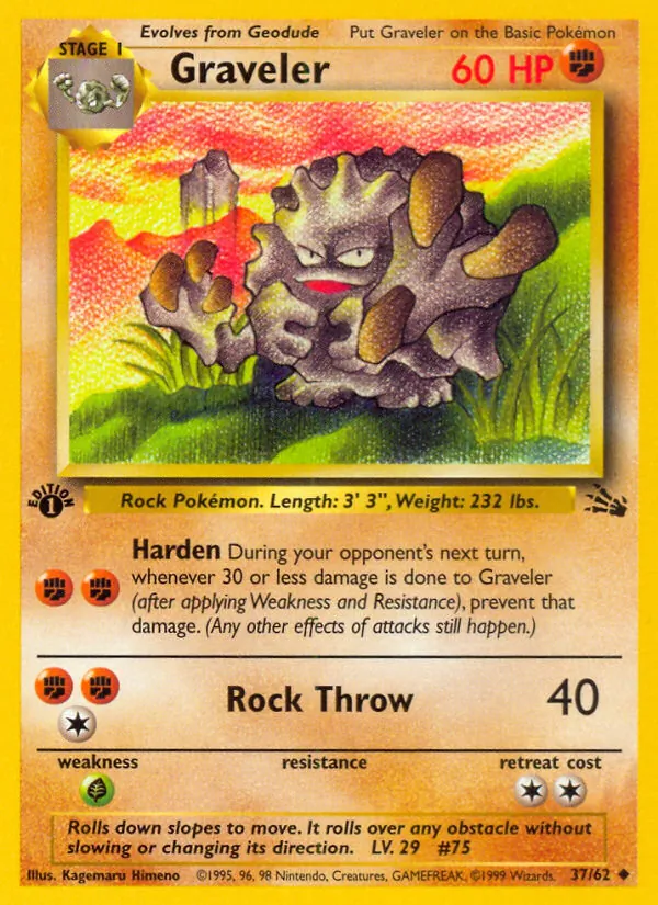 Graveler, first edition (base3-37_1e)