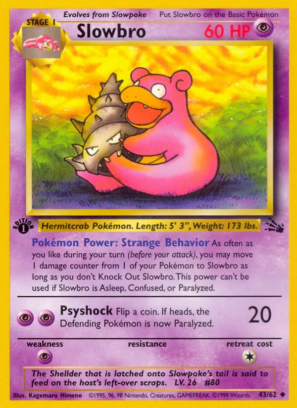 Slowbro, first edition (base3-43_1e)