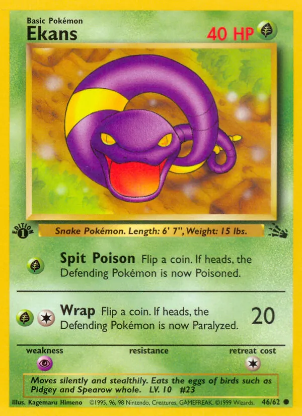 Ekans, first edition (base3-46_1e)