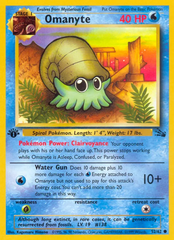 Omanyte, first edition (base3-52_1e)
