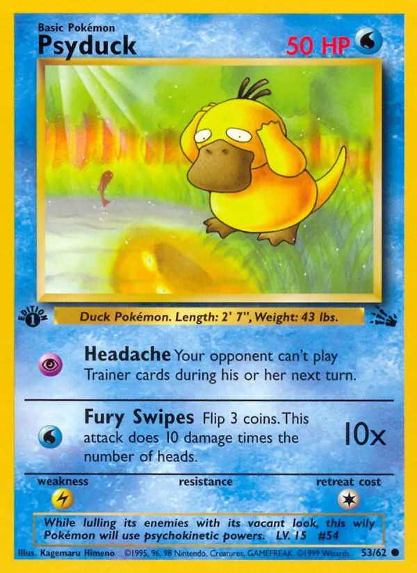 Psyduck, first edition (base3-53_1e)