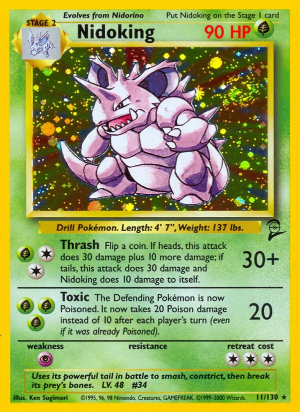Nidoking, holofoil (base4-11_h)
