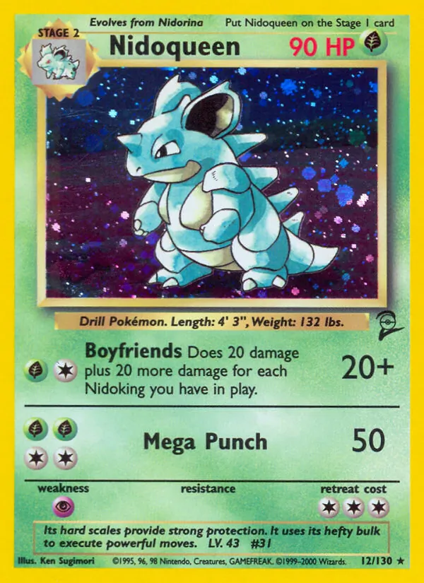 Nidoqueen, holofoil (base4-12_h)