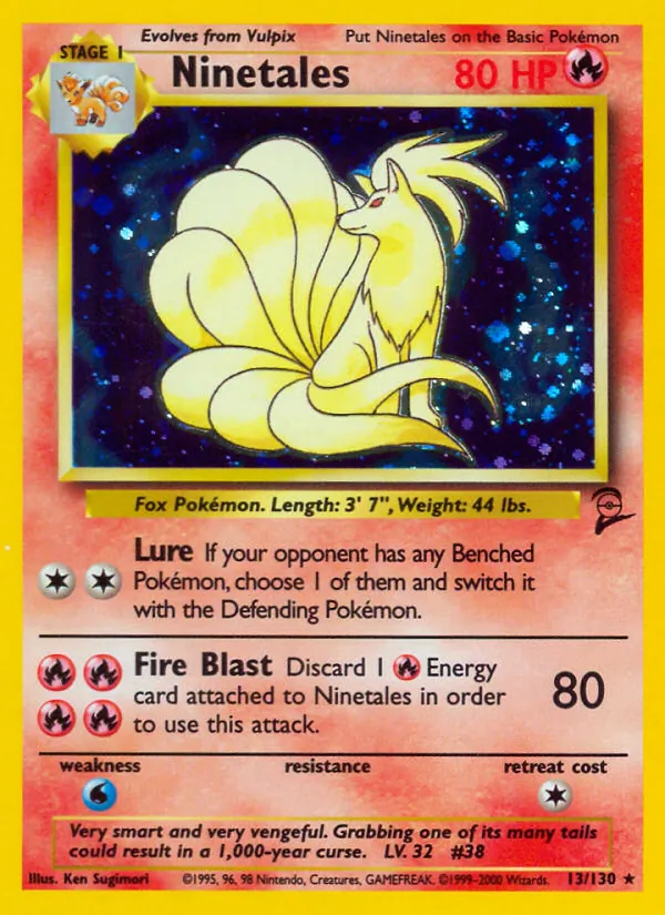 Ninetales, holofoil (base4-13_h)