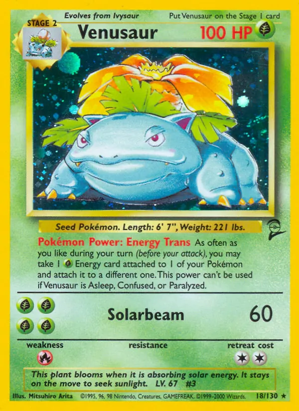 Venusaur, holofoil (base4-18_h)