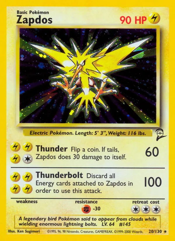 Zapdos, holofoil (base4-20_h)