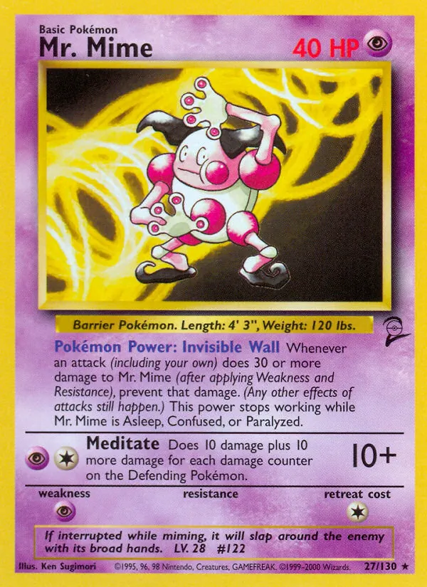 Mr. Mime, normal (base4-27)