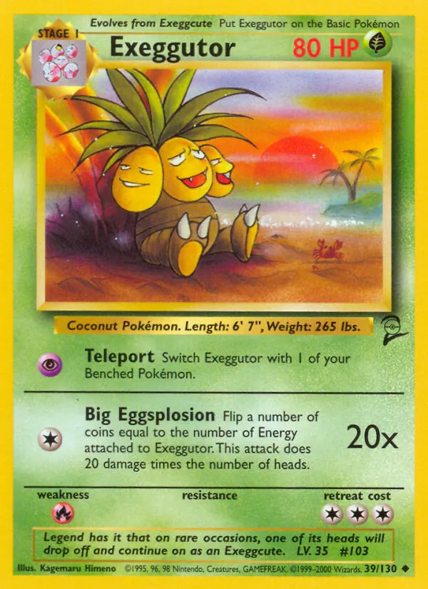 Exeggutor, normal (base4-39)
