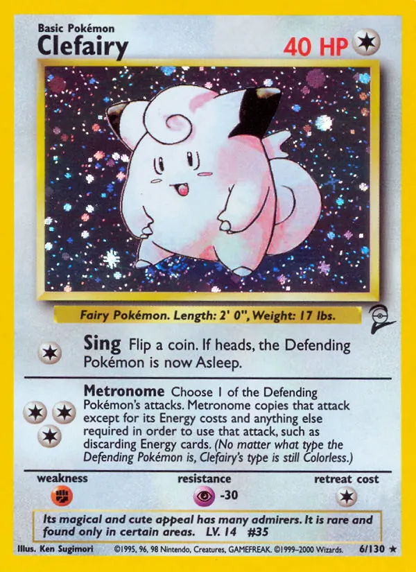Clefairy, holofoil (base4-6_h)