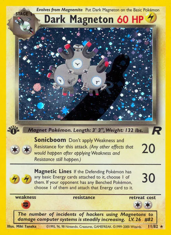Dark Magneton, first edition holofoil (base5-11_1eh)