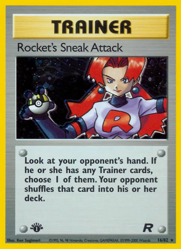 Rocket's Sneak Attack, first edition holofoil (base5-16_1eh)