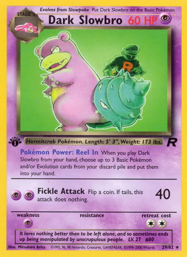 Dark Slowbro, first edition (base5-29_1e)