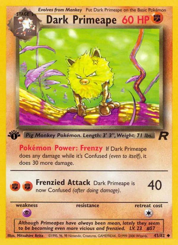 Dark Primeape, first edition (base5-43_1e)