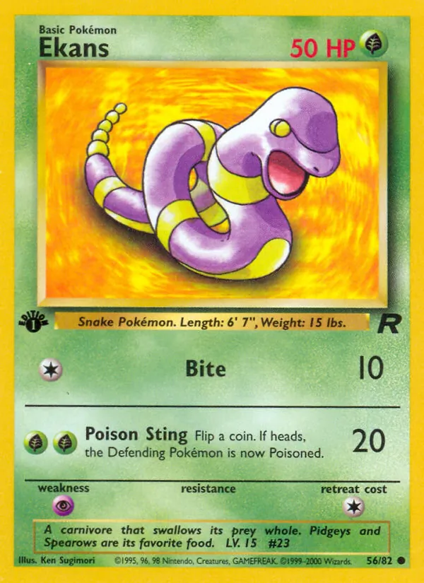 Ekans, first edition (base5-56_1e)
