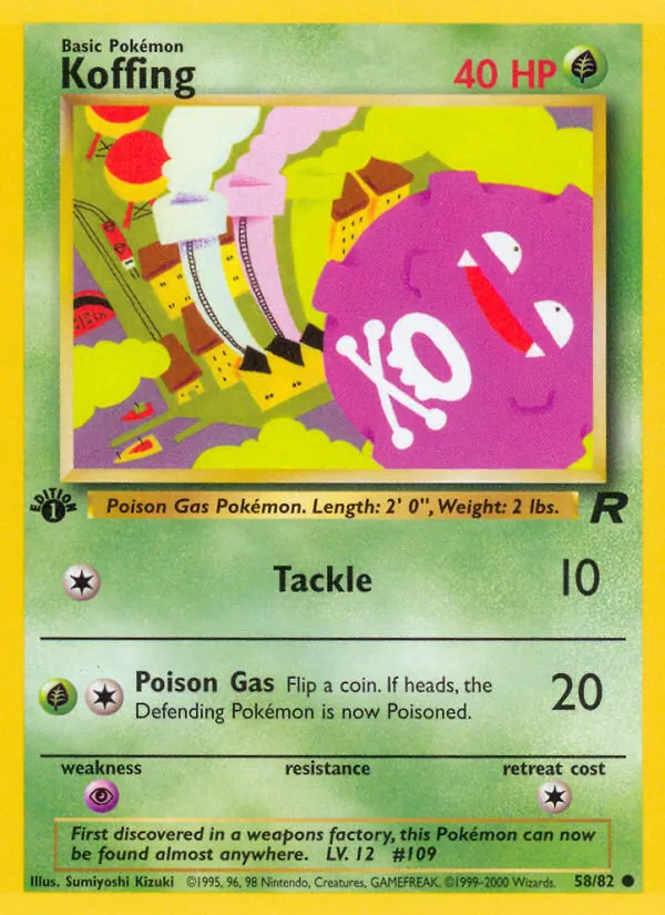 Koffing, first edition (base5-58_1e)