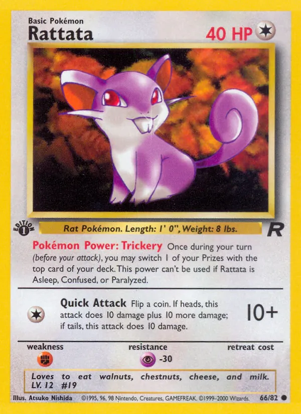 Rattata, first edition (base5-66_1e)