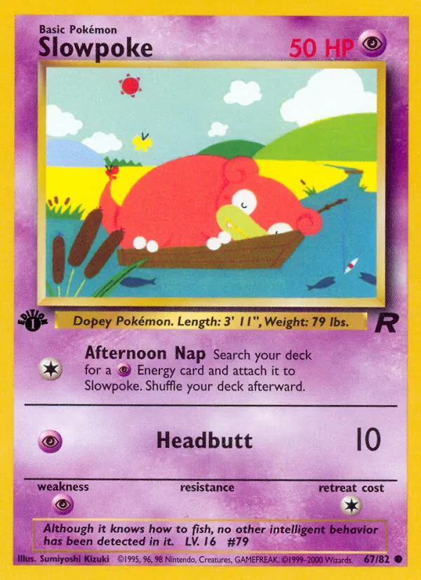Slowpoke, first edition (base5-67_1e)