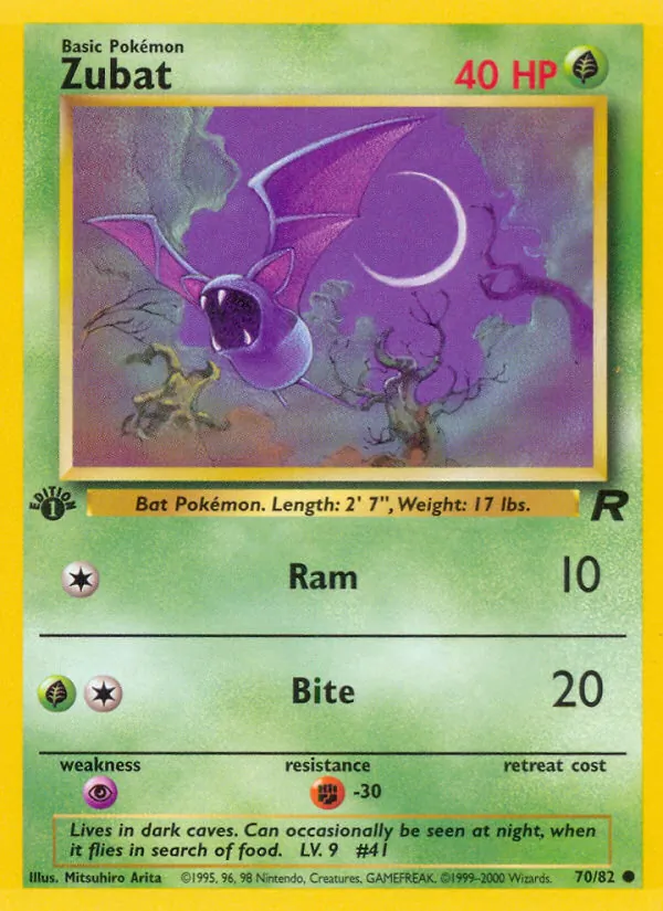 Zubat, first edition (base5-70_1e)