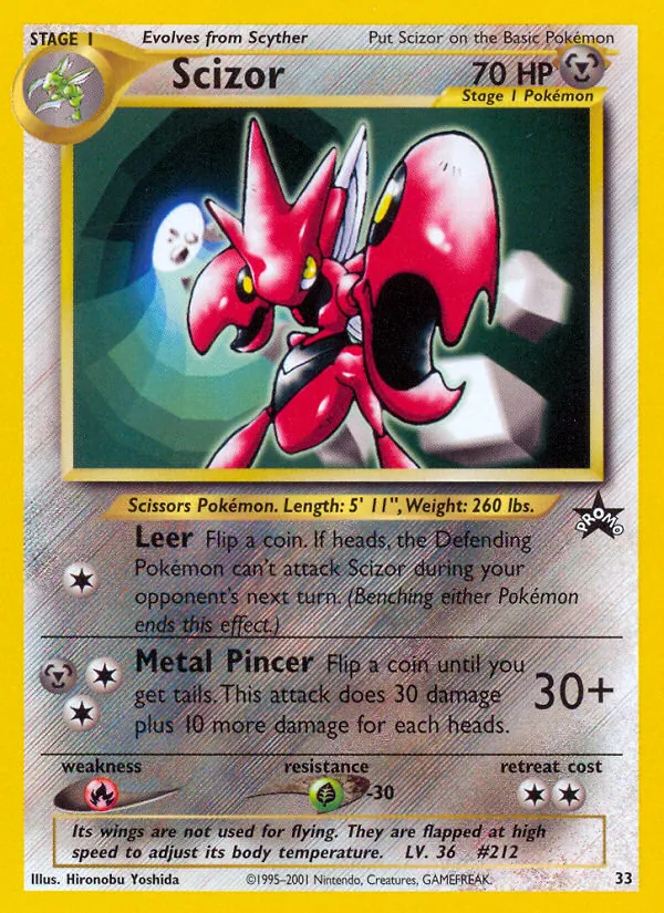 Scizor, reverse holofoil (basep-33_rh)