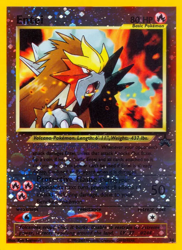 Entei, reverse holofoil (basep-34_rh)