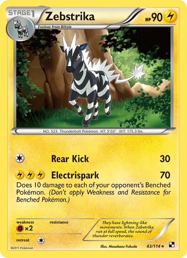 Zebstrika, normal (bw1-43)