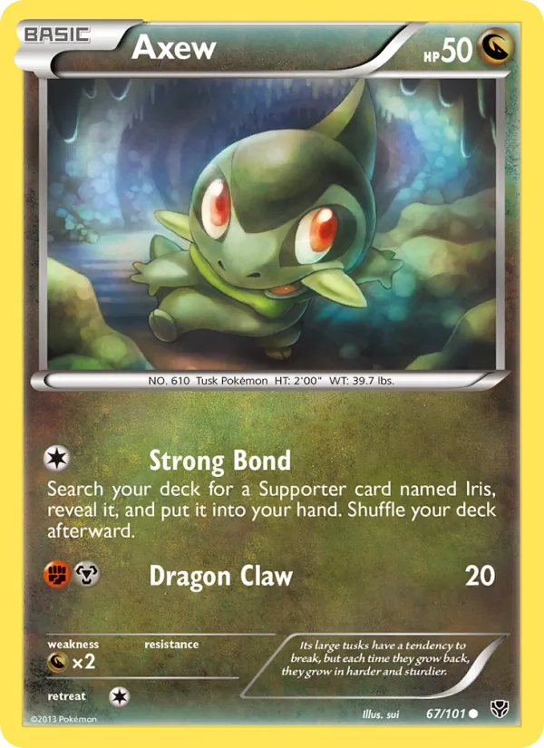 Axew, normal (bw10-67)