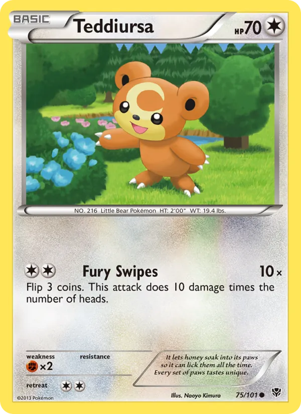Teddiursa, normal (bw10-75)
