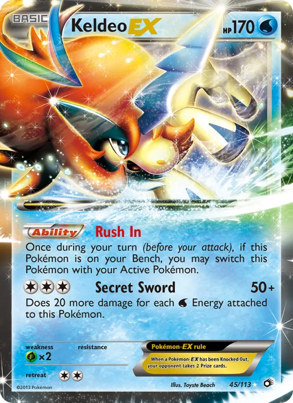 Keldeo-EX, normal (bw11-45)