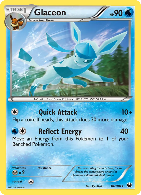 Glaceon, normal (bw5-30)