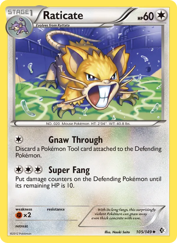 Raticate, normal (bw7-105)