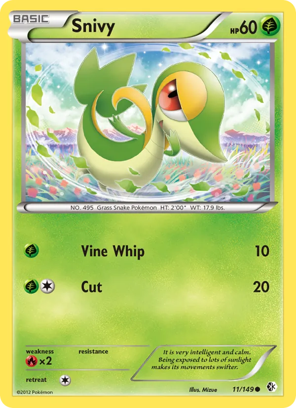 Snivy, normal (bw7-11)