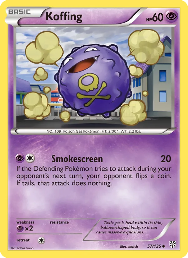 Koffing, normal (bw8-57)