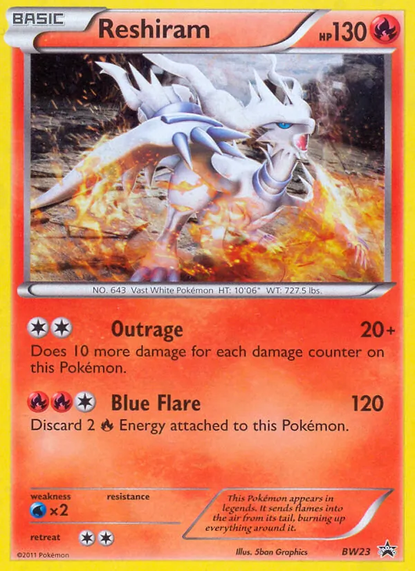 Reshiram, normal (bwp-BW23)