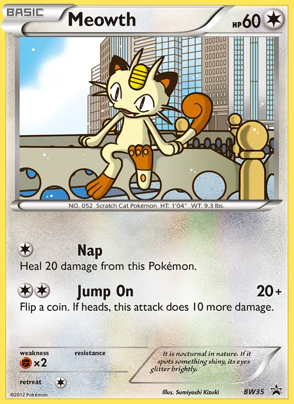 Meowth, normal (bwp-BW35)